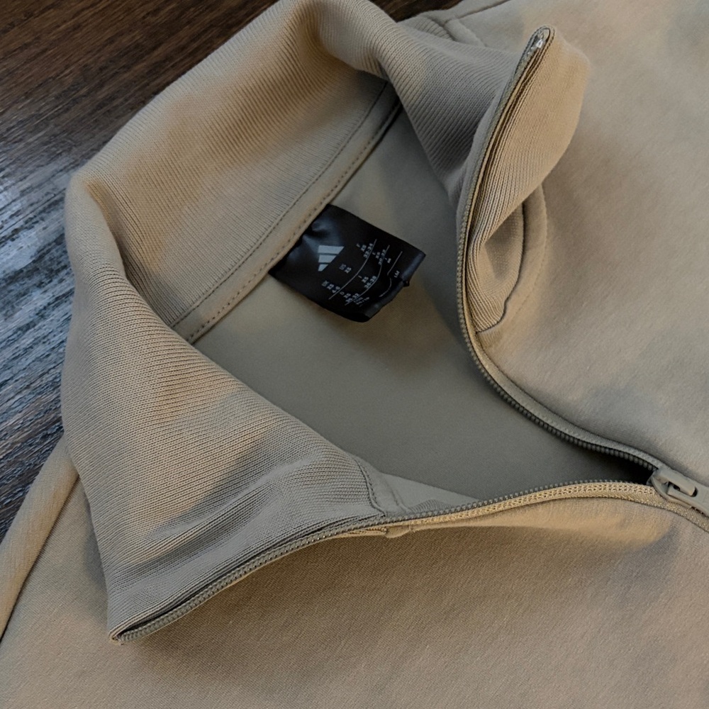 Adidas Beige Track Suit Ribbed Set - Picture 4 of 4